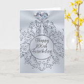 ダイアモンドデザインハッピーデイズ100th誕生日カード カード (黄色い花)