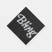 ダイアモンドデッシュを搭載したフェイクランチョンナきらきら光るプキン スタンダードランチョンナプキン (角)