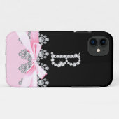 ダイアモンドデリアイニシャル: B Case-Mate iPhoneケース (裏面(横))