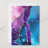 ダイアモンドドレスと銀河系アガテスウィート16 招待状 (裏面)