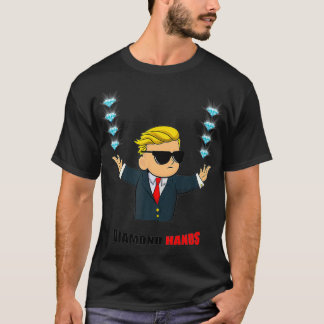 ダイアモンドハンズウォールストリートベットマスコット魔法 Tシャツ