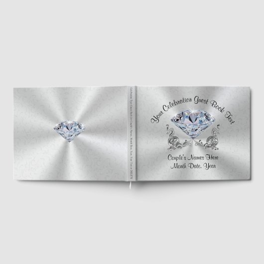 ダイアモンドパーソナライズされたゲストブックfor your大事な行事 ゲストブック (全面)