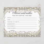 ダイアモンドパールアドバイスアンドウィーズブライダルシャワーカード (正面)