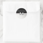 ダイアモンドピンクエレガントブラックキンセアニェラシール ラウンドシール (バッグ)