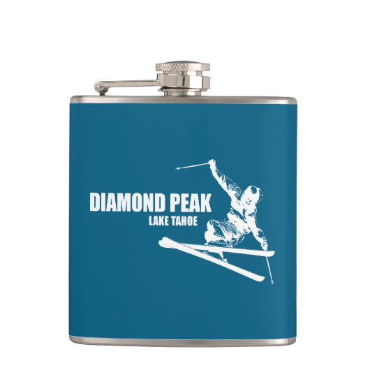 ダイアモンドピークレイクタホスキーヤー フラスク (正面)