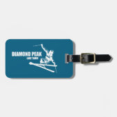 ダイアモンドピークレイクタホスキーヤー ラゲッジタグ (正面横)