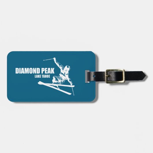 ダイアモンドピークレイクタホスキーヤー ラゲッジタグ (正面横)
