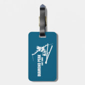 ダイアモンドピークレイクタホスキーヤー ラゲッジタグ (裏面縦)