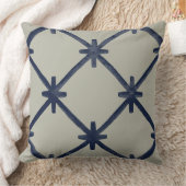 ダイアモンドプラス海軍とトープ クッション (ブランケット)