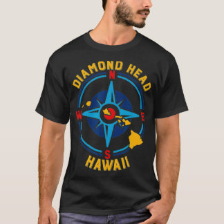 ダイアモンドヘッドハワイコンパスバラ Tシャツ
