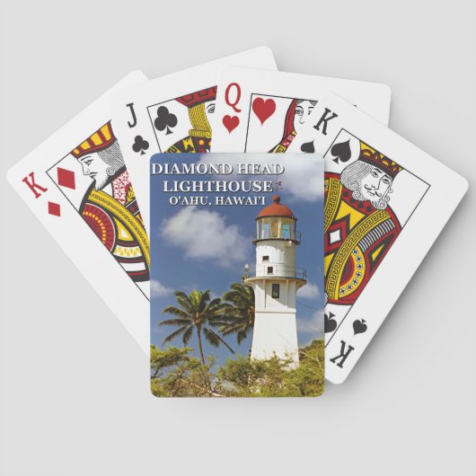 ダイアモンドヘッドライトハウス、オアフ、ハワイ トランプ (裏面)