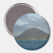 ダイアモンドヘッド – オアフ・ハワイ マグネット (正面/裏面)