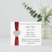 ダイアモンドボウ婚約パーティ招待状 招待状 (スタンド正面)