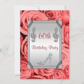 ダイアモンドミュージックノート、スティレット&レッドローズ60th 招待状 (正面)