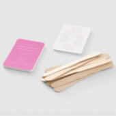 ダイアモンドモノグラム花ピンク結婚式 プログラム ハンドファン (組立なし)