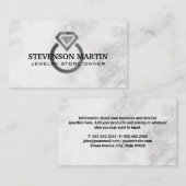 ダイアモンドリング | ジュエリー店 名刺 (正面/裏面)