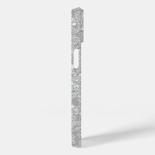 ダイアモンドルック金ゴールドメタルパーソナライズされたグラム Case-Mate iPhoneケース (裏面 / 右)