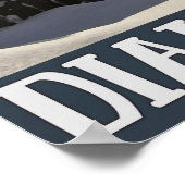 ダイアモンドレイクウィンターマリーナ – いいえ文字 ポスター (角)