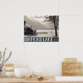 ダイアモンドレイクウィンターマリーナ – いいえ文字 ポスター (キッチン)