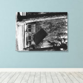 ダイアモンドレイク、オレゴン州キャビンのビュー写真 キャンバスプリント (インサイチュ (ウッドフロア))