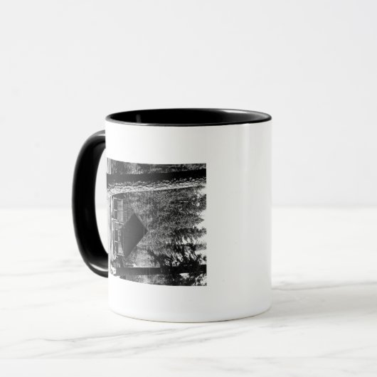 ダイアモンドレイク、オレゴン州キャビンのビュー写真 マグカップ (正面左)