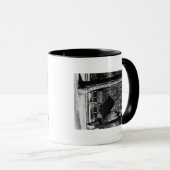 ダイアモンドレイク、オレゴン州キャビンのビュー写真 マグカップ (正面右)