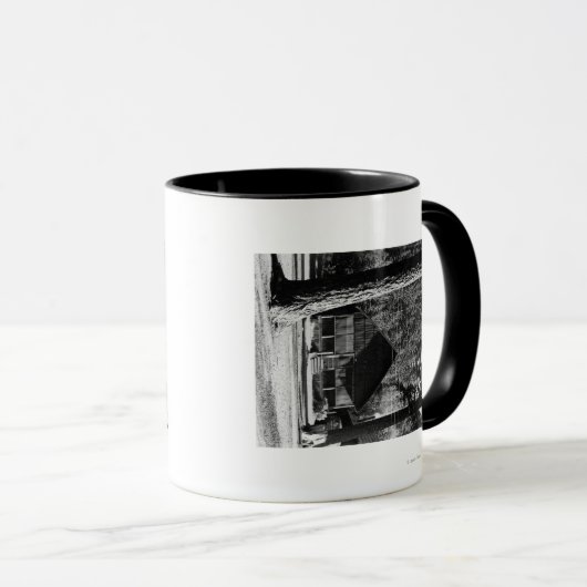 ダイアモンドレイク、オレゴン州キャビンのビュー写真 マグカップ (正面右)