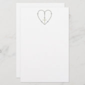 ダイアモンドロザリオ – Hail Mary Full of Grace 便箋 (正面/裏面)