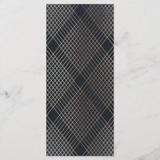 ダイアモンド幾何学海軍金ゴールド結婚ギャツビー プログラム (裏面)