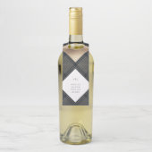 ダイアモンド幾何学海軍金ゴールド結婚ギャツビー ボトルネックタグ (ボトル)
