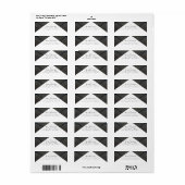 ダイアモンド幾何学海軍金ゴールド結婚ギャツビー ラベル (フルシート)