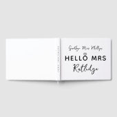 ダイアモンド恋しく思さよならミセス名ブライダルシャワー ゲストブック (全面)