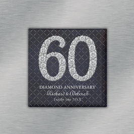 ダイアモンド60周年結婚記念の記念品 マグネット