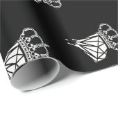 ダイアモンド&クラウン紙 | 豪華な結婚式 ラッピングペーパー (ロールコーナー)