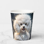 「ダイアモンド・ディヴァ：輝く華やかなプードル」 紙コップ (裏面)