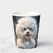 「ダイアモンド・ディヴァ：輝く華やかなプードル」 紙コップ (正面)