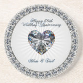 ダイアモンド・ヘアート60th結婚周年記念コースター コースター (正面)