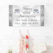 ダイアモンド、創立60周年記念バナーパーソナライズされた、 横断幕 (インサイチュ)