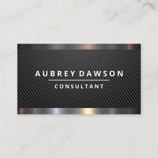 ダイアモンド |黒パターン(の模様が)ある 名刺 (正面)