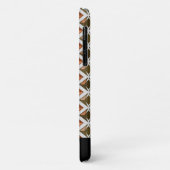 ダイアモンパターンジオメトリックレッドジェム任意の名前 Case-Mate iPhoneケース (裏面/左)