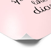 ダイアモ保ンドピンクのプリンセスのように穏やかで輝く フォトプリント            (角)