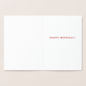 ダイアモ市松模様にンドホワイトと金ゴールド 箔カード (内部)