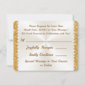 ダイアモ素晴らしンド、60周年結婚、RSVP 招待状 (裏面)