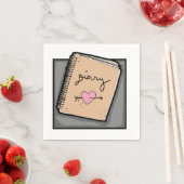 ダイアリー紙ナプキンス スタンダードカクテルナプキン (インサイチュ)