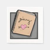 ダイアリー紙ナプキンス スタンダードカクテルナプキン (正面)