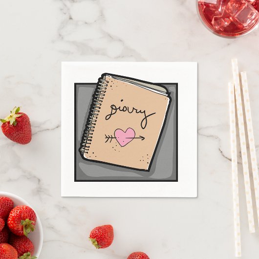 ダイアリー紙ナプキンス スタンダードカクテルナプキン