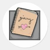 ダイアリー・ステッカー ラウンドシール (正面)