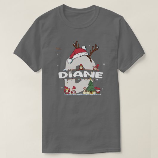 ダイアンクリスマスwダイアンクリスマスの名前おもしろい tシャツ (デザイン正面)