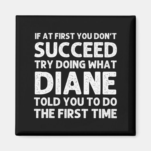 ダイアン 名前 D 誕生日 面白い クリスマス J マグネット (正面)