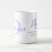 ダイアン·文字の青の紫の名前コーヒーマグを意味 コーヒーマグカップ (中央)